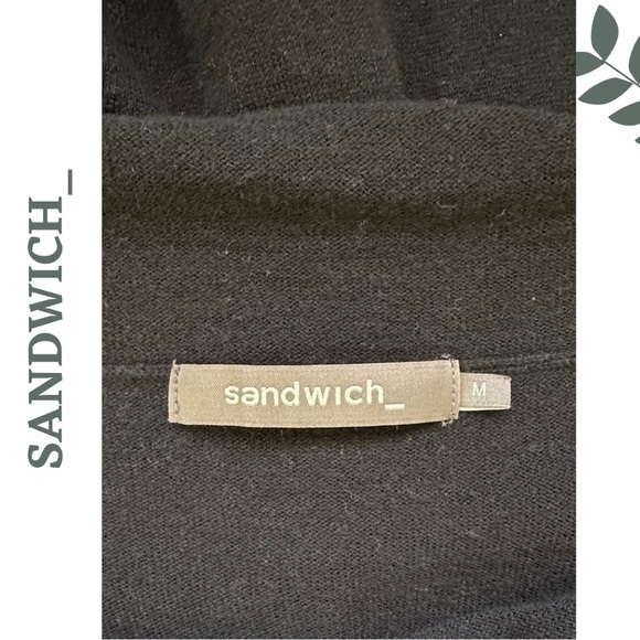 Sandwich Long Sleeve Knit Wool Blend Dress Color Block Detail Scoop Neck Medium - Picture 10 of 11